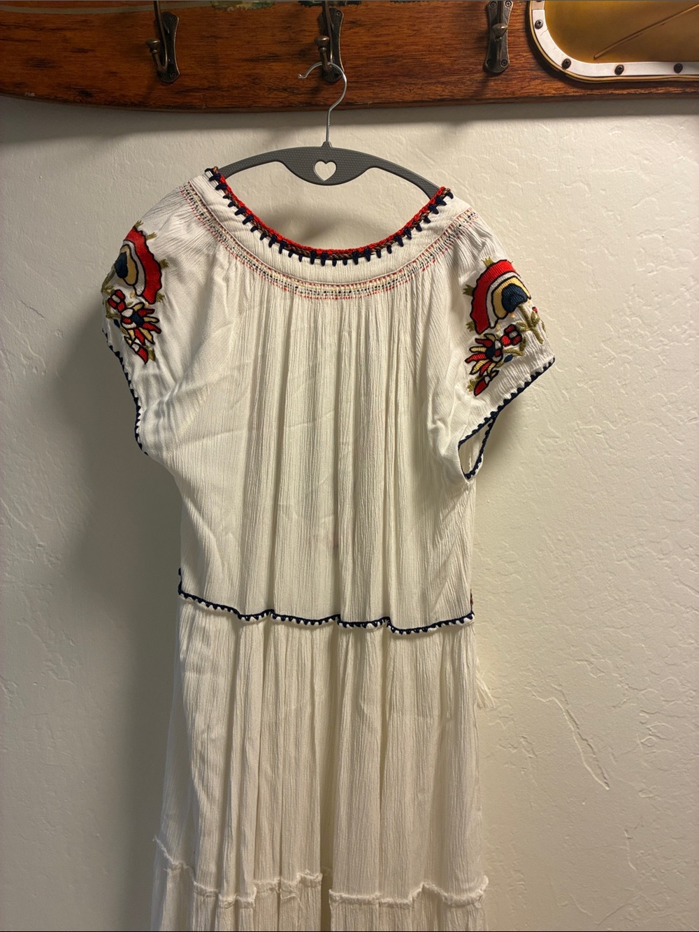 Free People Maxi Dress with Embroidery Size Small - Picture 5 of 10